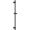 Görbach Asta Doccia in Acciaio Inox con Supporto Soffione Regolabile per Adattarsi ai Fori Esistenti, Adatto per Doccette Standard, Saliscendi Doccia 100 cm Nero