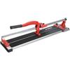 DEDRA 1151 - Tagliapiastrelle manuale 700 mm 70 cm con cuscinetto a sfere, guida in acciaio a profilo a X, peso 9,25 kg, per piastrelle e terracotta