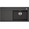 BLANCO ETAGON XL 6S - Lavello in granito in SILGRANIT grigio roccia, tipo di montaggio: incasso dall'alto, per mobili da 60 cm di larghezza, concetto di sistema con guide ETAGON versatili, 100 x 51 x