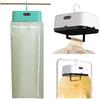 ROSEEONNE Asciugatrice portatile, piccola, compatta, pieghevole, elettrica, con borsa impermeabile for viaggi, camper, casa, appartamento Asciugatrici(Groen)