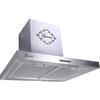 Gurari 461 Inox 60, cappa aspirante a parete 60 cm -1000 m³/cappa da parete Lusso produttore Gurari - 3 velocità -1000 m³/h - LED -cappa - inox - Ricircolo possibile