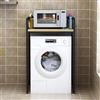 Nordivo Supporto lavatrice Asciugatrice per Regolabilein Altezza,mobiletto sopra lavatrice,Tamburo Lavastoviglie Ripiano Di Stoccaggio,per Bagno, Cucina, Balcone, Lavanderia(Black/brown,44in/112CM)