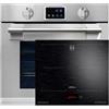 Kaiser EH 6339+KCT 6140 FI - Forno da incasso Autark XXL 86L, con pirolisi e AirFry, display touchscreen, manopola, 11 funzioni con piano cottura a induzione 60 cm, display TFT