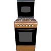 Lar.el Cucina con Forno Metano o GPL 4 Fuochi Vetro Valvolati 50x50 Grill Elettrico Accensione Elettronica Piezo