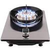 Generico Fornello A Gas Portatile Da 42 Cm, Fornello A Gas 1 Fornello, Piano Cottura A 9 Cavità Da 5,2 KW, Con Protezione Contro La Guasto Della Fiamma E Pannello In Vetro Temperato(LPG)