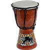 Ciffre Djembe 30 Cm Per Bambini - Tamburo Africano In Legno Con Pelle Di Capra, Dipinto A Mano - Strumento A Percussione Educativo - Modello Elefante Colorato