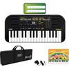 ffalstaff Kit Tastiera Casio SA51 (Fondo Bianco) con Alimentatore, Borsa ffalstaff ® con Tracolla e Maniglie per un Comodo Trasporto, App di Apprendimento e E-book Suona la Tastiera