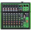 D Debra Mixer audio professionale con 99 effetti digitali DSP, 8 canali, ingresso USB/MP3, 48 V, alimentazione phantom, per console per DJ, casa, karaoke e studio di registrazione (DI-8UX)