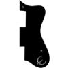 VATTEA Per Epiphone Dot Style W/Metal e Chitarra Pickguard Parti (3 strati nero)