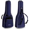 ROCKTILE Custodia Per Chitarra Classica 1/2 (gigbag imbottito, imbracatura zaino, 2 tasche esterne) blu
