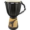 Ciffre Djembe 30 Cm Per Bambini - Tamburo Africano In Legno Con Pelle Di Capra, Dipinto A Mano - Modello Giraffa M1