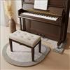 RcIdos Tappetino insonorizzato per pianoforte dritto, tappetino per sedia antiscivolo e resistente, per decorazione della casa, soggiorno, studio, gioco (colore B, dimensioni: 70 x 160 cm + 110 x 110