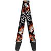 buckle-down tracolla per chitarra 34-60 Flaming Dice