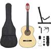 vidaXL Set di chitarra classica per principianti 12 pezzi 4/4 39