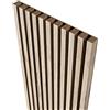 MEBANO. Pannelli Acustici Su Piastra Nera 4 Pezzi 240x18,5 cm Rovere Sanremo Pannelli Decorativi In MDF Rivestimento Pareti Legno Per Soggiorno