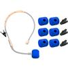 Voarmaks 6 coperture per microfono SM31 + 3 clip compatibili con microfono Shure SM31 PGA31, cuffie fitness RK379 RK377, kit di accessori per microfono antivento filtri pop, blu