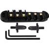 JSGHGDF Tune O Bridge Roller Saddle Tune O-Matic - Ponte per chitarra con chiave e borchie per set di ricambio per chitarra