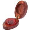 AYNEFY Colofonia Professionale Strumento di Pulizia a Bassa Polvere per Violino Viola e Violoncello con Custodia in Legno Scatola Ovale per Archi