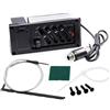Frefgikty Equalizzatore piezoelettrico a 4 bande EQ Pickup per sintonizzatore amplificatore preamplificatore per chitarra acustica pre-amplificatore EQ-7545R