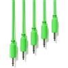 ExcelValley - 5-Pack - Cavi Modulari Patch Mono - TS 3,5mm 1/8 Eurorack Sintetizzatore [Verde - 15 cm - 6]