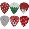 Howilath Natale Fiocco di neve Alce Pupazzo di neve Babbo Natale Luce Chitarra Plettri Chitarra Acustica Base Elettrica