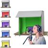 Moubhjd Pannello Isolamento Microfono,Cabina di Registrazione Portatile, Pannelli Acustici, Cabina Acustica Fatta in Casa, Insonorizzazione Dell'ufficio, per Studio di Registrazione-(60×60×60cm)