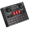 JOJIDE Consolle DJ, Scheda audio esterna trasparente Scheda audio for microfono for telefono cellulare V8s Scheda audio for interfaccia Audio-io for computer portatile