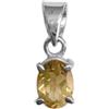 Bijoux et Objets - Ciondolo con citrino in argento 925 - Dimensioni della pietra 6x8mm