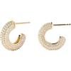 P D PAOLA PdPaola 32020781 - Orecchini a cerchio da donna, in argento 925 con zirconi, misura unica, Argento sterling, Nessuna pietra preziosa