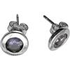Bijoux et Objets - Orecchini a bottone con iolite in argento 925 - Dimensioni delle pietre 6mm