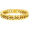 FaithHeart Bracciale Uomo Acciaio Bracciale Collezione Minimalista Unisex Taglio a Diamante Larghezza 12 cm Catena Cubana Solida Lunghezza 19/21/22 cm Antiallergico