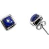 Bijoux et Objets - Orecchini a bottone con lapislazzuli in argento 925 - Dimensione della pietra 6mm
