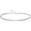 Zealmer Collane Girocollo con Strass in Stile Bohémien, Argento, Diamanti Scintillanti, Strass in Cristallo, Gioielli Placcati in Oro, Regali per Donne, Matrimonio, Damigella d'Onore, Piccolo