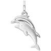 CLEVER SCHMUCK CLEVER drachensilber ciondolo ad\coppia Dolphin opaco e lucido combinato\ in argento 925