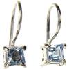 Bijoux et Objets Le Luft - Orecchini topazio blu in argento Sterling 925, dimensioni pietre 4 mm