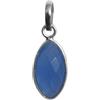 Bijoux et Objets - Ciondolo con calcedonio blu in argento 925 - Dimensioni della pietra 9x18mm