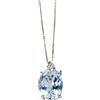 Scardi Collana In Oro Bianco 18Kt Con Acquamarina E Diamanti Gioielleria Firenze (0.03)