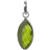 Bijoux et Objets - Ciondolo con peridoto in argento 925 - Dimensioni della pietra 9x18mm