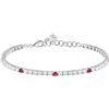 Morellato Bracciale Donna in Argento 925‰, Zirconi, Collezione Tesori, Tennis - SAIW139