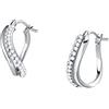 Bluespirit CRYSTAL HOOPS Orecchini Donna in Oro bianco 375, cristallo - P.77W801000300