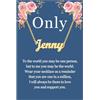 Sannyra - Collana con nome personalizzato, placcata in oro 18 carati, placcata in argento, collane con targhetta personalizzata, gioielli regalo per donne, Pre-made Name, Acciaio inossidabile, Non