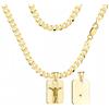 AMAR Amor Luxury Collana Bizantina in Oro 585/925 - Gioielli con Medaglione - Regalo di Compleanno