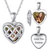 SILVERCUTE 925 Argento Ciondolo Cuore Vuoto Foto Personalizzate con Ciondolo a Forma di Cuore Squisito Collana Personalizzata per Donna