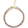SINGULARU - Collana Crystals Cleopatra. Acciaio avec Placcatura in oro 18 kt et Bicchiere. Gioielli da donna.