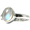 Art Gecko Anello con pietra di luna in argento Sterling 925 (LLR2702161) e Argento, 58 (18.5), colore: bianco, cod. LABR2911112