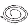 ForFox Collane con catena a corda in argento sterling 925 vintage per uomo donna 2.5mm 22 pollici