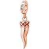 Rosato Charm Donna In Argento Con Simbolo Cornetto | Collezione Storie - RZ008