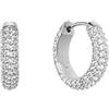 Daniel Wellington Pavé earrings One Size Rhodium Plated Brass Silver