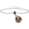 AOiViOZ Bracciale con foto personalizzata in argento sterling 925 - Bracciale personalizzato con foto all'interno, gioiello con proiezione, regalo per compleanno, anniversario, San Valentino-Argento
