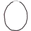 Tibetan Silver Collane Fili D'Argento 925 per Donne, Collana Perline Pietre Preziose Granato Gioielli Fatti a Mano Designer, Strand Collana